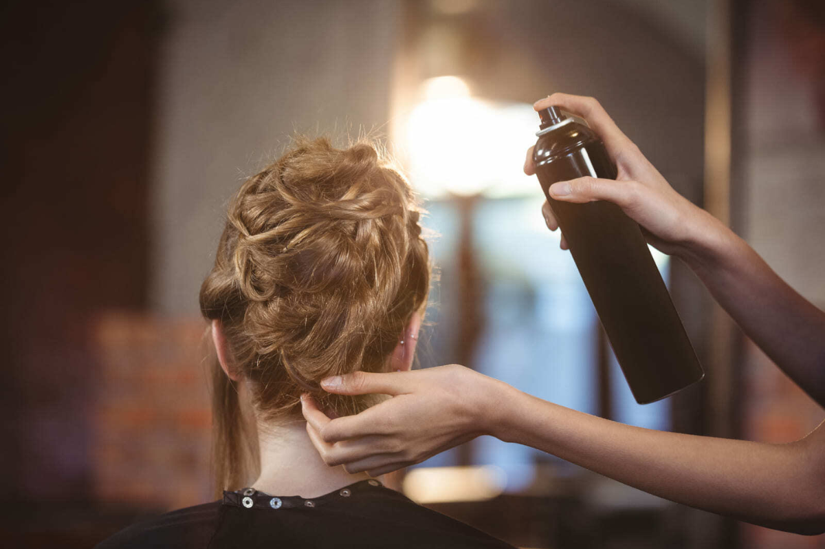 Elegant bridal hairstyle created on location by a mobile wedding hair stylist in Boulder, Colorado